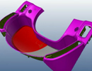 Complex Core and Cavity construction for an automotive front console